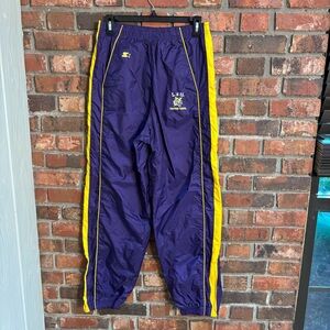 Starter youth LSU fighting Tigers track pants purple 18